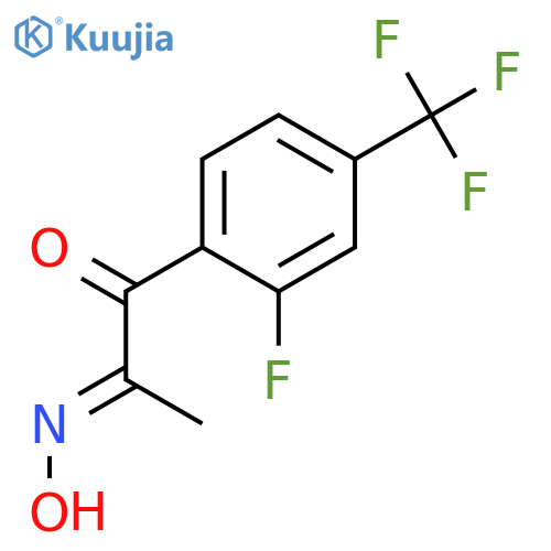 1,2-Propanedione, 1-[2-fluoro-4-(trifluoromethyl)phenyl]-, 2-oxime structure