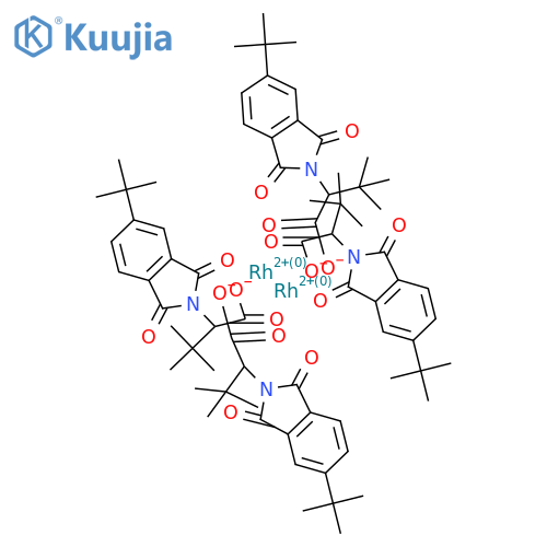 TETRAKIS[5-T-BUTYL-PHTHALOYL-N-(S)-TERT-LEUCINATO]DIRHODIUMBIS(ETHYLACETATE)ADDUCTRH2(S-TERTPTTL)4 structure
