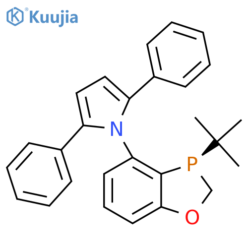 (R)-1-(3-(tert-butyl)-2,3-dihydrobenzo[d][1,3]oxaphosphol-4-yl)-2,5-diphenyl-1H-pyrrole structure