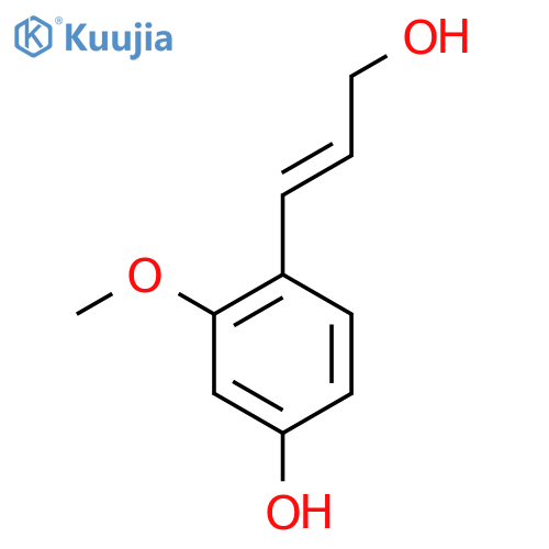 4-(3-hydroxyprop-1-en-1-yl)-3-methoxyphenol structure