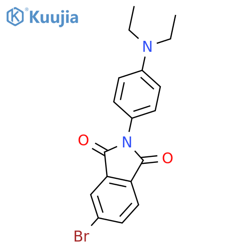 1H-Isoindole-1,3(2H)-dione, 5-bromo-2-[4-(diethylamino)phenyl]- structure