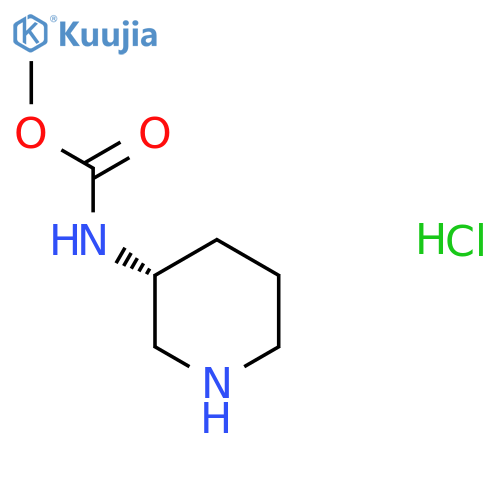 methyl N-[(3R)-piperidin-3-yl]carbamate hydrochloride structure