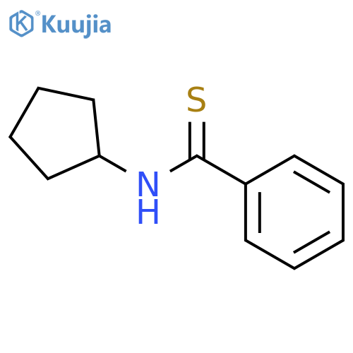 Benzenecarbothioamide, N-cyclopentyl- structure