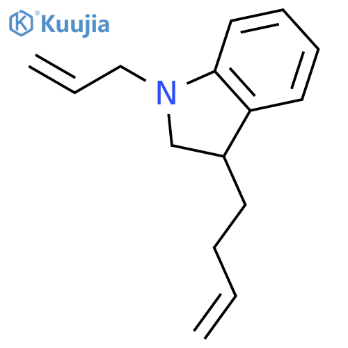1H-Indole, 3-(3-butenyl)-2,3-dihydro-1-(2-propenyl)- structure