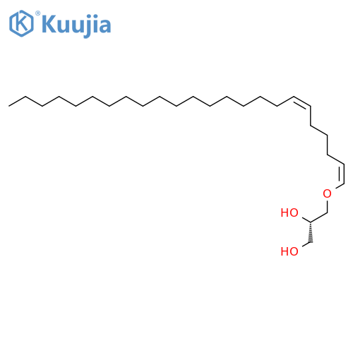 Glycerol 1-alkyl ethers; Glycerol 1-(1Z,16Z-tetracosadienyl) ether structure