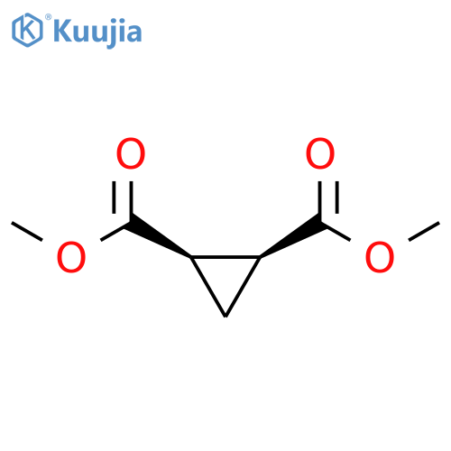 1,2-Cyclopropanedicarboxylic acid, 1,2-dimethyl ester, (1R,2S)- structure