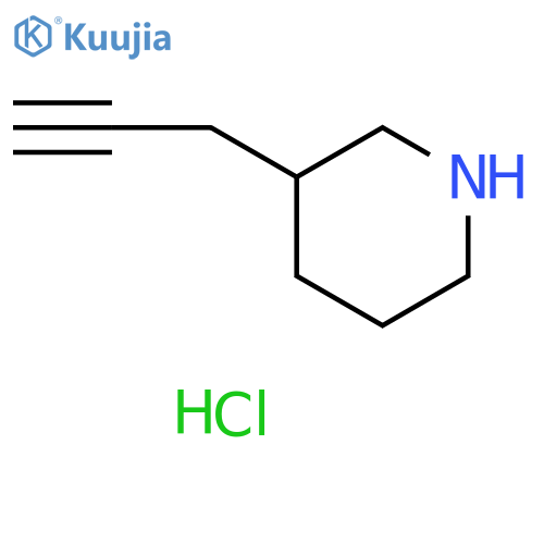 3-(prop-2-yn-1-yl)piperidine hydrochloride structure