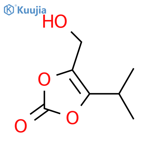 1,3-Dioxol-2-one,4-(hydroxymethyl)-5-(1-methylethyl)- structure