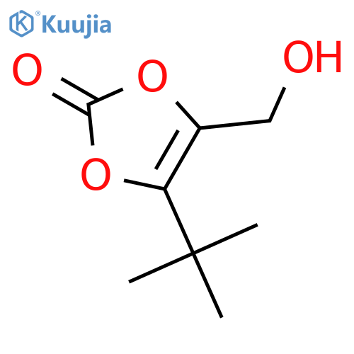 4-tert-butyl-5-(hydroxymethyl)-1,3-dioxol-2-one structure