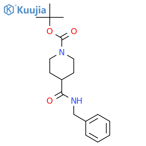 N-Benzyl 1-BOC-piperidine-4-carboxamide structure