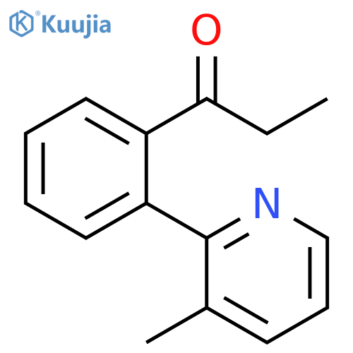 1-Propanone, 1-[2-(3-methyl-2-pyridinyl)phenyl]- structure