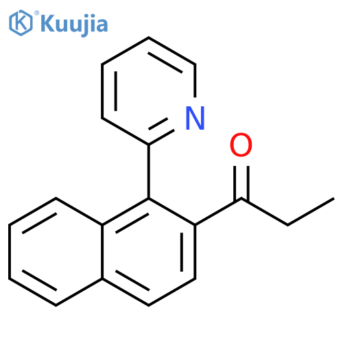 1-Propanone, 1-[1-(2-pyridinyl)-2-naphthalenyl]- structure
