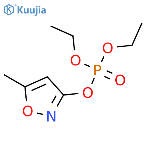 diethyl 5-methyl-1,2-oxazol-3-yl phosphate structure