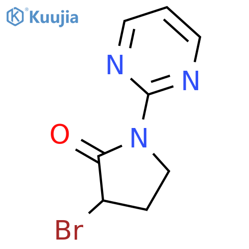2-Pyrrolidinone, 3-bromo-1-(2-pyrimidinyl)- structure