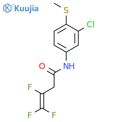 3-Butenamide, N-[3-chloro-4-(methylthio)phenyl]-3,4,4-trifluoro- structure