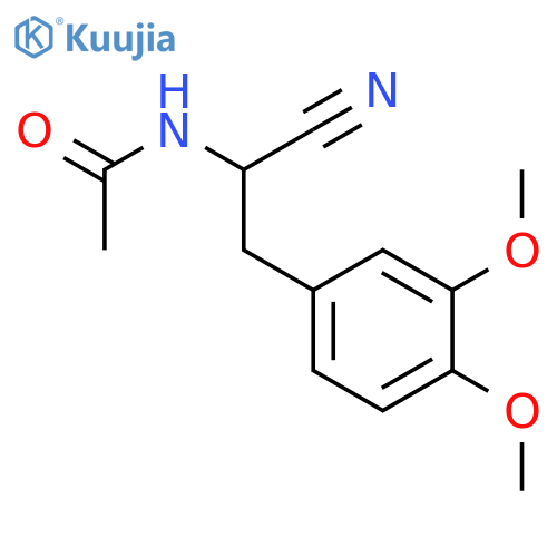 Acetamide, N-[1-cyano-2-(3,4-dimethoxyphenyl)ethyl]- structure