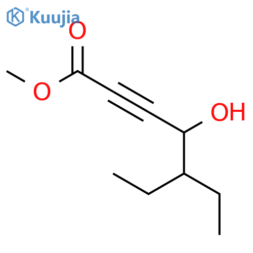 2-Heptynoic acid, 5-ethyl-4-hydroxy-, methyl ester structure