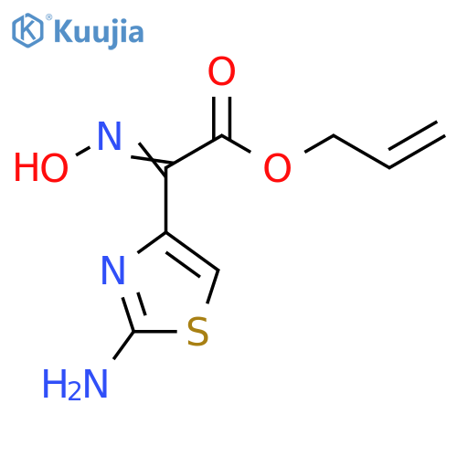 2-Propen-1-yl 2-amino-α-(hydroxyimino)-4-thiazoleacetate structure