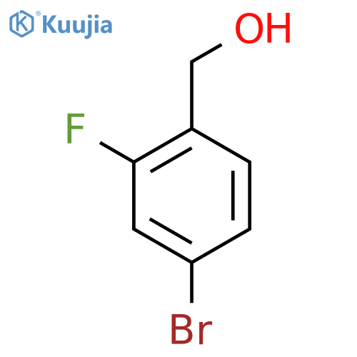 (4-bromo-2-fluorophenyl)methanol structure