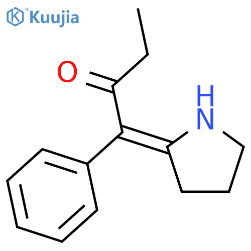 2-Butanone, 1-phenyl-1-(2-pyrrolidinylidene)- structure