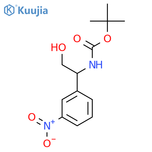 Tert-butyl (2-hydroxy-1-(3-nitrophenyl)ethyl)carbamate structure