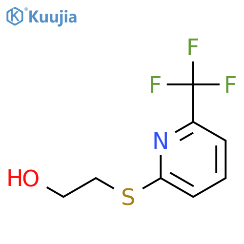 Ethanol, 2-[[6-(trifluoromethyl)-2-pyridinyl]thio]- structure