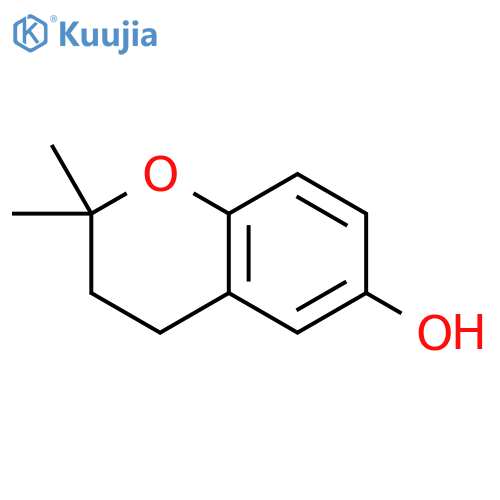 2,2-dimethyl-3,4-dihydro-2H-1-benzopyran-6-ol structure