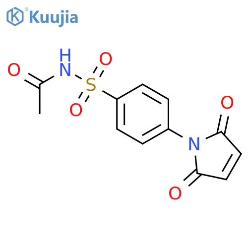 N-{[4-(2,5-dioxo-2,5-dihydro-1H-pyrrol-1-yl)phenyl]sulfonyl}acetamide structure
