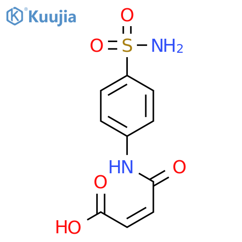 (2Z)-3-[(4-sulfamoylphenyl)carbamoyl]prop-2-enoic acid structure