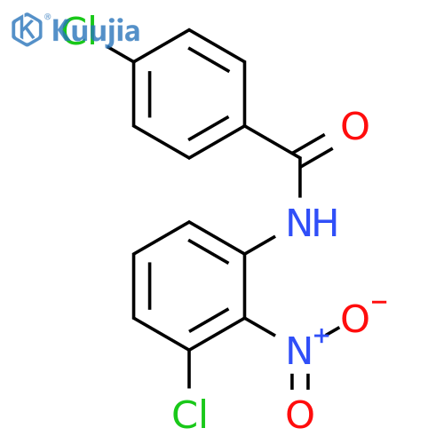 Benzamide, 4-chloro-N-(3-chloro-2-nitrophenyl)- structure