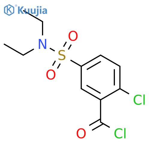 2-chloro-5-(diethylsulfamoyl)benzoyl chloride structure