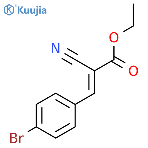 (E)-Ethyl 3-(4-bromophenyl)-2-cyanoacrylate structure
