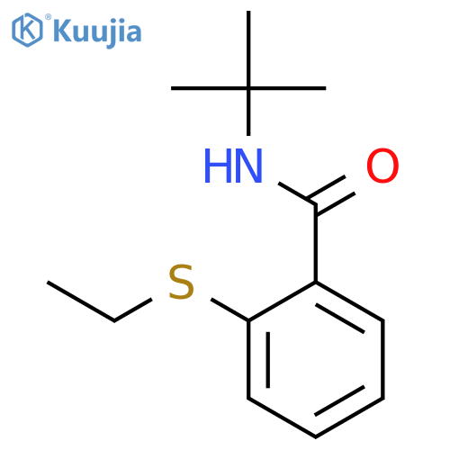N-(tert-butyl)-2-(ethylthio)benzamide structure
