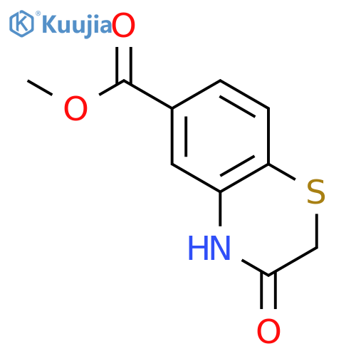 Methyl 3-oxo-3,4-dihydro-2H-1,4-benzothiazine-6-carboxylate structure