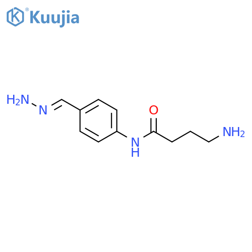 Butanamide, 4-amino-N-[4-(aminoiminomethyl)phenyl]- structure