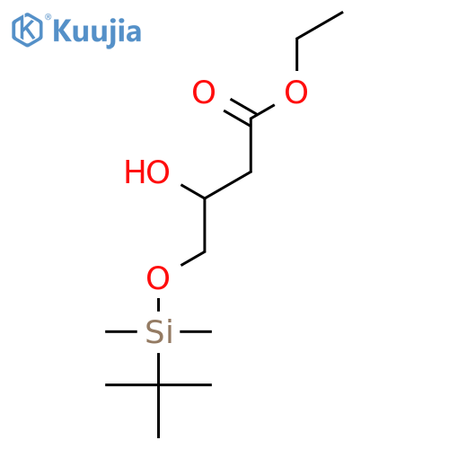 (3R)-4-(1,1-Dimethylethyl)dimethylsilyloxy-3-hydroxy-butanoic Acid Ethyl Ester structure