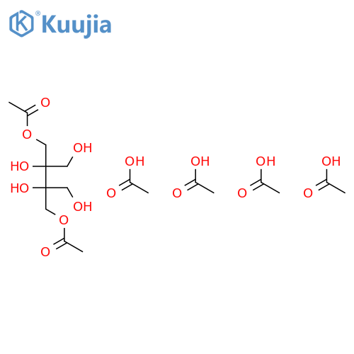 1,2,3,4-Butanetetrol, 2,3-bis[(acetyloxy)methyl]-, tetraacetate structure