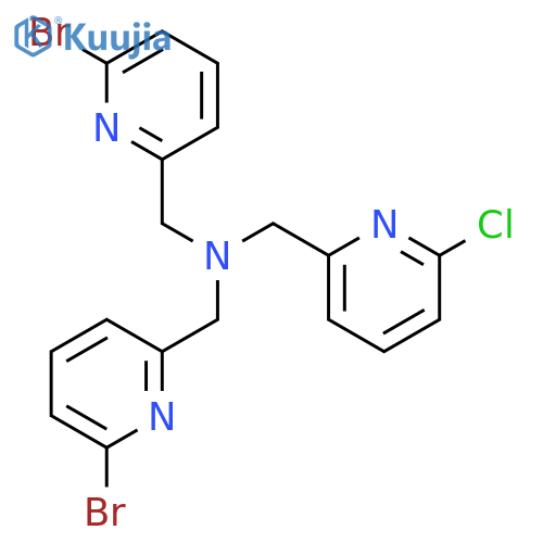 2-Pyridinemethanamine, N,N-bis[(6-bromo-2-pyridinyl)methyl]-6-chloro- structure