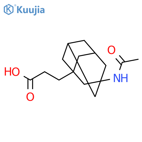 Tricyclo[3.3.1.13,7]decane-1-propanoic acid, 3-(acetylamino)- structure