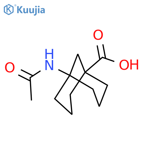 Bicyclo[3.3.1]nonane-1-carboxylic acid, 5-(acetylamino)- structure