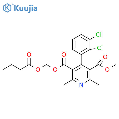 4-(2,3-Dichlorophenyl)-2,6-dimethyl-3,5-pyridinedicarboxylic Acid Methyl (1-oxobutoxy)methyl Ester structure
