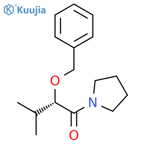 Pyrrolidine, 1-[(2S)-3-methyl-1-oxo-2-(phenylmethoxy)butyl]- structure