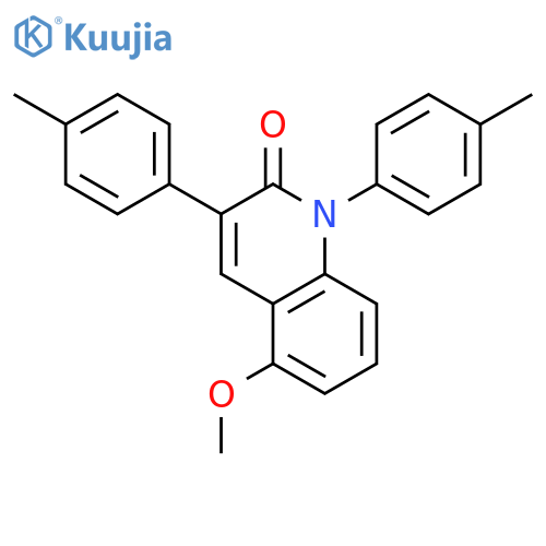 2(1H)-QUINOLINONE, 5-METHOXY-1,3-BIS(4-METHYLPHENYL)- structure
