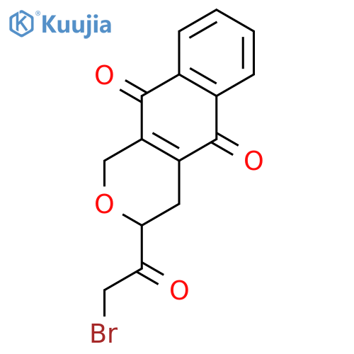 1H-Naphtho[2,3-c]pyran-5,10-dione, 3-(bromoacetyl)-3,4-dihydro- structure
