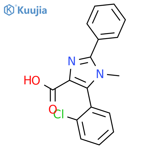 1H-Imidazole-4-carboxylic acid, 5-(2-chlorophenyl)-1-methyl-2-phenyl- structure
