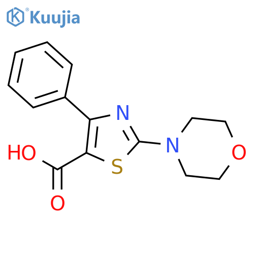 2-(Morpholin-4-yl)-4-phenyl-1,3-thiazole-5-carboxylic Acid structure