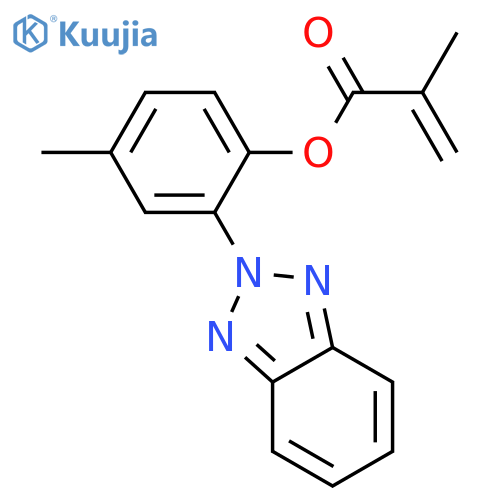 2-(2'-METHACRYLOXY-5'-METHYLPHENYL)BENZOTRIAZOLE structure