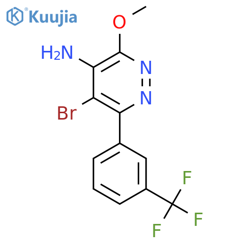 4-Pyridazinamine, 5-bromo-3-methoxy-6-[3-(trifluoromethyl)phenyl]- structure