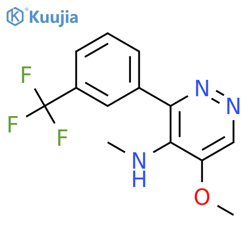 4-Pyridazinamine, 5-methoxy-N-methyl-3-[3-(trifluoromethyl)phenyl]- structure