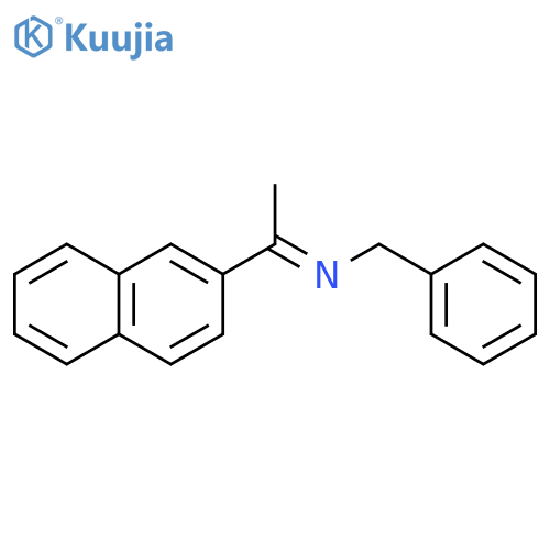 BENZENEMETHANAMINE, N-[1-(2-NAPHTHALENYL)ETHYLIDENE]- structure